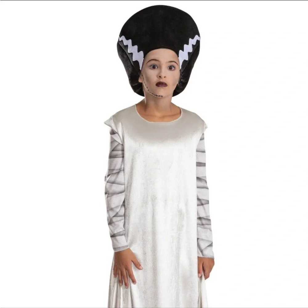 Bride of Frankenstein Child Costume Sz small 4/6x - Picture 3 of 9